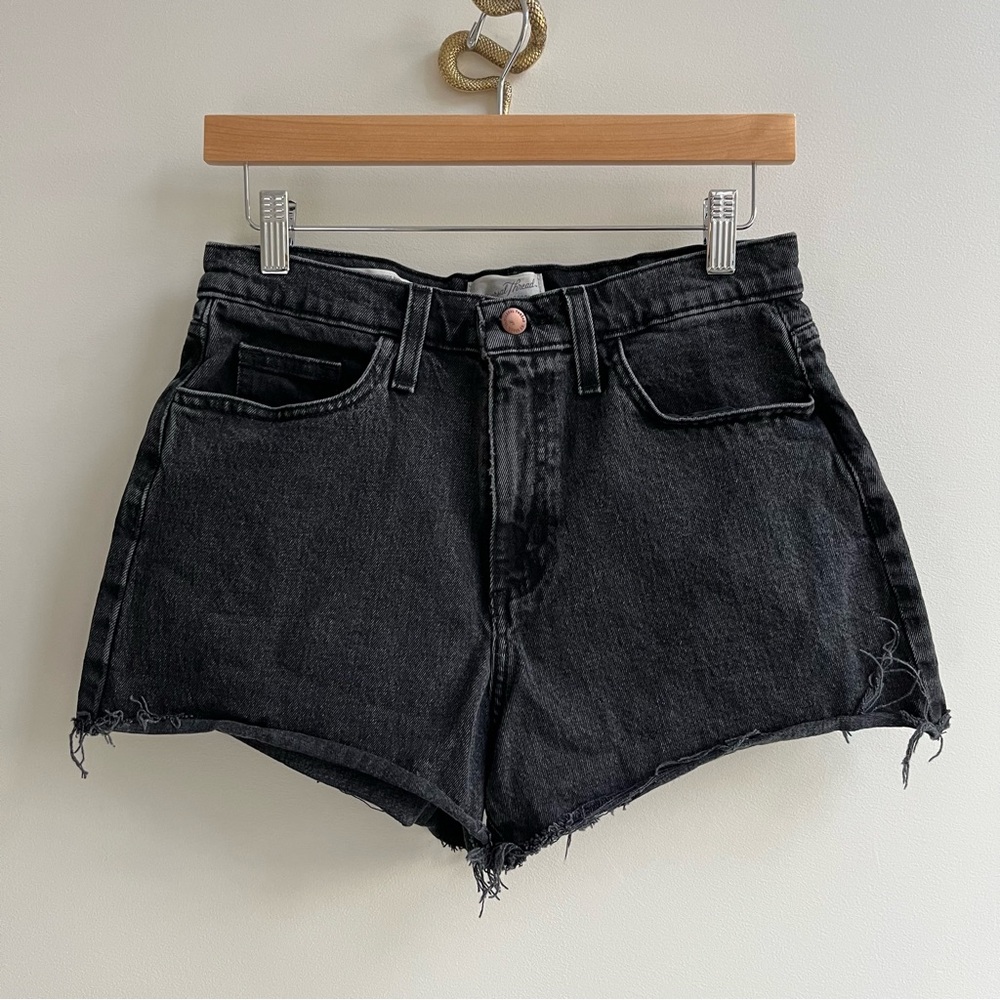 Universal Thread Highest Rise Shortie Denim Cutoff Jean Shorts Black 6
